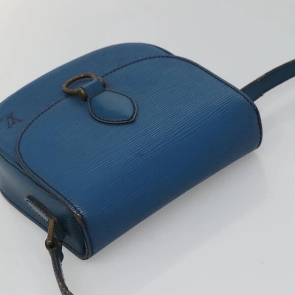 LOUIS VUITTON Epi Saint Cloud PM Shoulder Bag Blue M52195 LV Auth 142273 - Picture 7 of 16